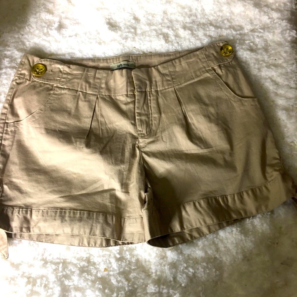 Vintage Style Shorts beige bow on sides